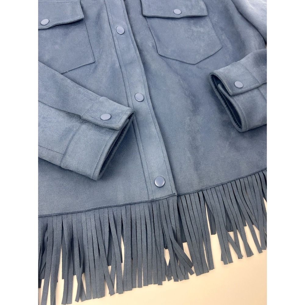 Canyon River blues fringe soft jacket Western Core size‎ L - Picture 5 of 7